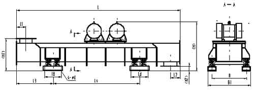 DZS型電機(jī)振動(dòng)水平輸送機(jī)外形